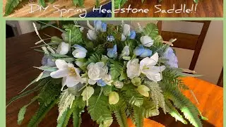 How to make a DIY spring headstone saddle!! Budget friendly!!