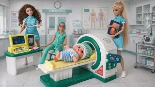 The baby is sick! 9 Minutes Satisfying with Unboxing Hospital Doctor toys ASMR | Review Toys