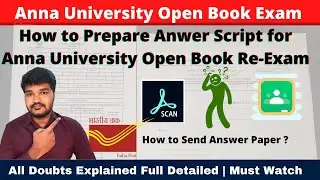 Anna University Open Book Exam Instructions | anna university latest news today | Must Watch