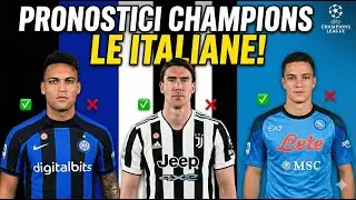 PRONOSTICI CHAMPIONS LEAGUE: La Schedina sulle Italiane! 🇮🇹 Inter-Arsenal, Juve e Napoli