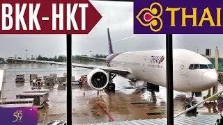 THAI AIRWAYS | ECONOMY | BANGKOK-PHUKET | DOMESTIC | BOEING 777-300er | TRIPREPORT | TG203  | 4K