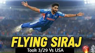 Miya Magic on Fire! 🔥Mohammed Siraj 3/29 vs USA | Unbelievable Fitness & Effort in T20 WC 2026!