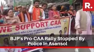 West Bengal: BJP's Pro-CAA Rally Stopped By Police In Asansol
