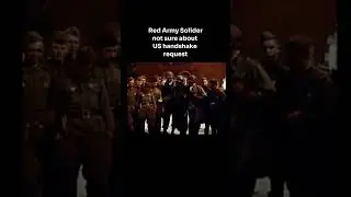 Red Army solider not sure about US handshake request #shorts
