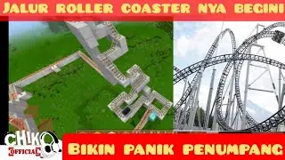 PENUMPANG PANIK, KERETANYA GAK KUAT NAIK !!?? #minecraft #rollercoaster @chikoofficial