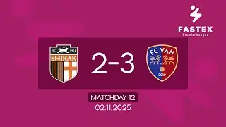 Fastex Premier League. Matchday 12. SC Shirak - FC Van  (02.11.2025)