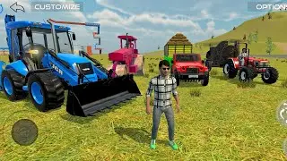 Jcb Pulling Mahindra Arjun 555 Tractor Mahindra Thar And Road Roller from Mud | Jcb Video 
