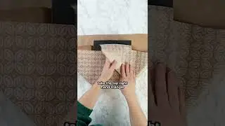 This pleated gift wrapping technique is my favorite of them all