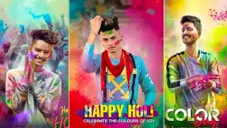 Holi Photo Editing || Holi Special Photo Editing 2022 || PicsArt Holi Photo Editing