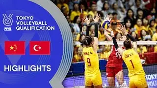CHINA vs. TURKEY - Highlights Women | Volleyball Olympic Qualification 2019