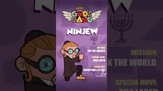 Introducing Ninjew! Tough, fun-loving, #ninjitsu fighter! #godsgang #love #unity #kindness #ninja