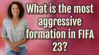 What is the most aggressive formation in FIFA 23?