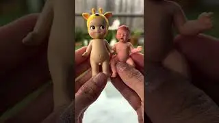My mini baby series 2 and Sonny Angel !! 💖🍼👼 #cute #siliconebaby #sonnyangel #zurutoys