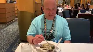 First dinner at Tritons on the Disney Wonder 11-3-2019
