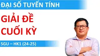 Giải đề Cuối kỳ Đại số tuyến tính (Mã 858003) | SGU (HK1 24-25)