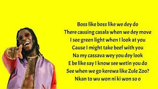 Burna Boy Ft Don Jazzy - Question (Lyrics)