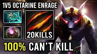 100% CAN'T KILL Unlimited Enrage 7.35 Octarine Core Ursa Delete Everyone in 2 Sec Dota 2