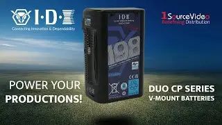 Power Your Productions with IDX's Duo CP Series V-Mount Batteries
