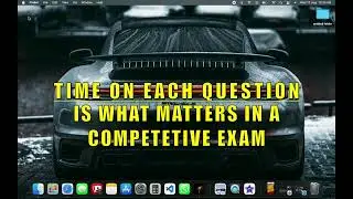 QTimer || Enables you to track and prepare your question solving speed
