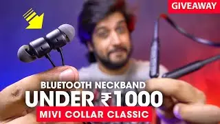 Best Bluetooth Neckband Headset Under 1000 Rs ⚡️ Mivi Collar Classic Wireless Earphones Review!