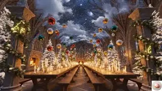 Christmas in Hogwarts ✨ ASMR Cinematic Fantasy | Magical Winter Scenes (4K)