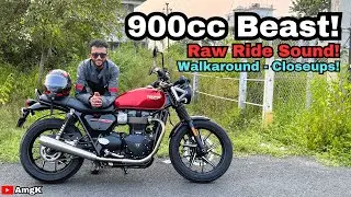 Triumph Bonneville Street Twin 900HT ! Raw Sound & Raw Ride | AmgK #triumphmotorcycles
