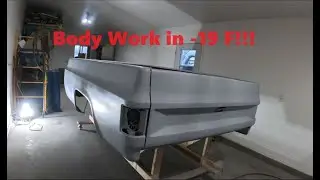 Кузовные работы при -19 градусах! Ремонт ржавчины на квадратном кузове пикапа Fall Guy Cliff &mdash; Эп...