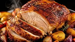 Old School Oven Roasted Turkey 1960s Style ASMR Cooking