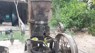 Ruston Hornsby Diesel Engine добыча горчичного масла с помощью двигателя Растона Хорнсби