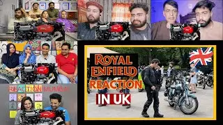 CRAZY REACTIONS ON ROYAL ENFIELD CLASSIC 500 IN UK  INDIAN IN LONDON MIX REACTION