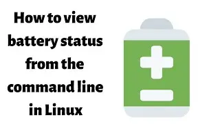 How to view battery status from command line in Linux