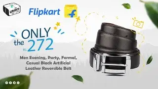 Men evening, Party, Formal, Casual Black, Artificial Leather Reversible Belt