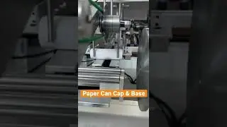Paper Tube Two Ends Curling inline Cutting Machine for Paper Can Cap & Base