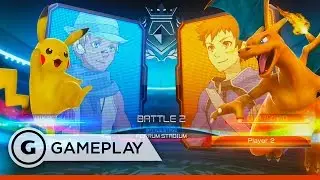 Пикачу сражается с Чаризардом &mdash; геймплей турнира Pokken