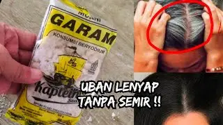 MAGIC SALT!! 4 MINUTES TO PERMANENTLY TURN GRAY HAIR TO BLACK!!