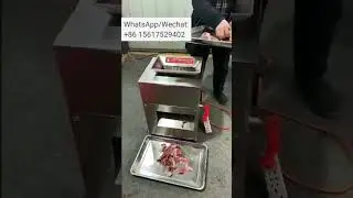 Fresh meat dicier high performance chicken meat cube cutter 200kg/h beef cutting machine#meatcutter