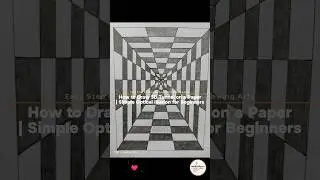 How to Draw 3D Tunnel on a Paper | Optical Illusion for Beginners #3ddrawing #opticalillusion