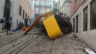 Descarrilamento do Elevador da Glória em Lisboa faz 