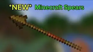 Minecraft ADDED Spears!!!