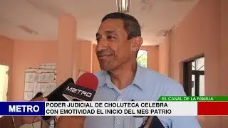 PODER JUDICIAL DE CHOLUTECA CELEBRA CON EMOTIVIDAD EL INICIO DEL MES PATRIO