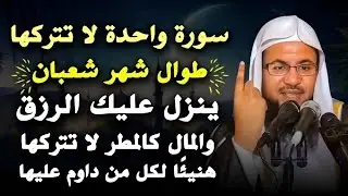 سورة واحدة تجلب لرزق لا تتركها طوال شهر شعبان .. هنيئًا لمن داوم عليها .. الشيخ محمد علي الشنقيطي