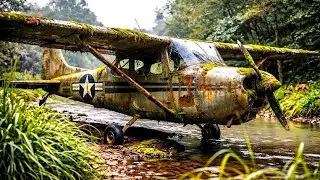 Silent ASMR Aircraft Restoration | 75-Year-Old Cessna 170 Fully Revived from Rust to Airworthy Glory