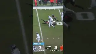 Tony Pollard SPRINTS Through for a 65 yard TOUCHDOWN Titans vs Browns #shorts #nfl #titans #browns
