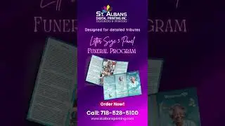 Funeral Program Letter Size  | St Albans Digital Printing Inc NYC #newyorkshorts #digitalprinting