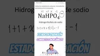 &iquest;Cu&aacute;l es el estado de oxidaci&oacute;n del f&oacute;sforo en este compuesto? Desc&uacute;brelo paso a paso