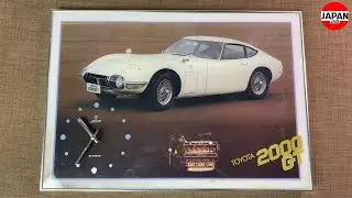 TOYOTA x JECO 40th Anniversary 2000GT Panel Clock Novelty トヨタノベルティ 壁掛け時計