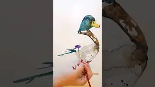 watercolor duck