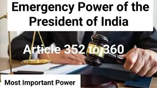 Emergency Power of the President of India, #constitution #emergency #upsc #pcs #govtjobs #india