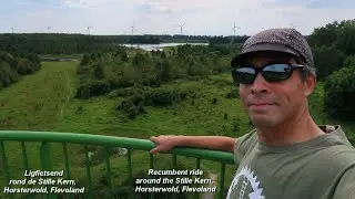 Recumbent ride around the Stille Kern, Horsterwold  /  Ligfietsen rond de Stille Kern, Horsterwold