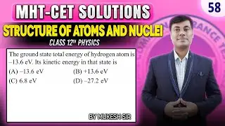 The ground state total energy of a hydrogen atom is -13.6 eV. Its kinetic   | PGMN Solutions